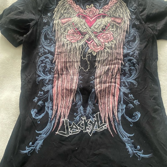 Jackyl Black Graphic Women's Top nwt size xl - Picture 2 of 2